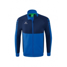 Erima Training Jacket Six Wings Worker (100% Polyester, Stand-up collar, durable) royal blue/navy blue Boys